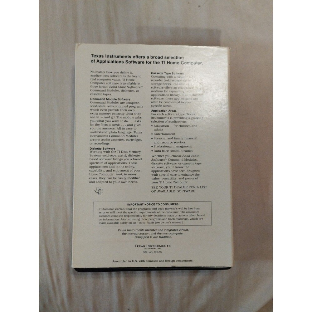 Texas Instruments TI-99/4A - Demolition Division - Complete In Box - Tested - Picture 7 of 10